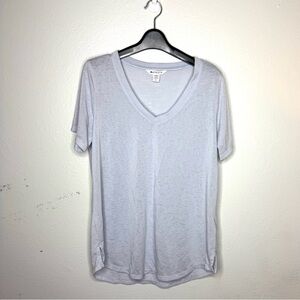 Athleta Blue Breezy Scoop V Tee Shirt